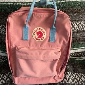 Authentic Fjallraven Kanken Classic - pink & baby blue